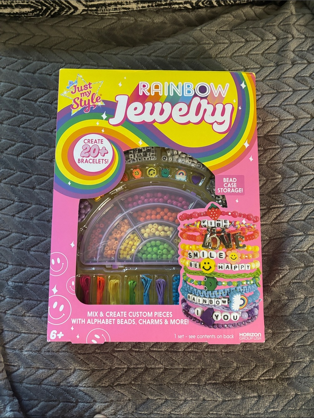 Just My Style Rainbow Jewelry Kit - Multicolor Bead Set